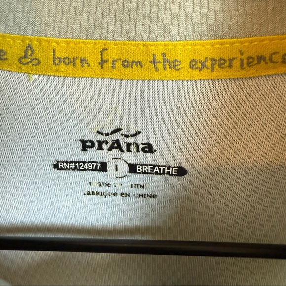 PrAna Mens Orion 1/4 Zip Pullover Long Sleeve Stretch Lightweight Gray L - Picture 7 of 12